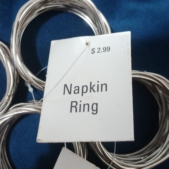 Silver Napkin Rings Set - Picture 3 of 4